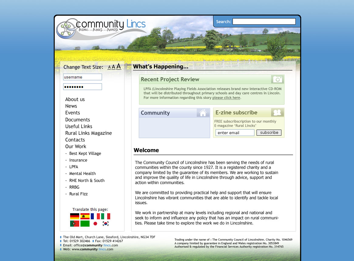 Screenshot 1 of Community Council of Lincolnshire